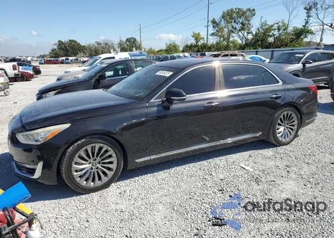 2019 Genesis G90 Ultimate z USA, uszkodzony, nr VIN KMHG54JH0KU050593